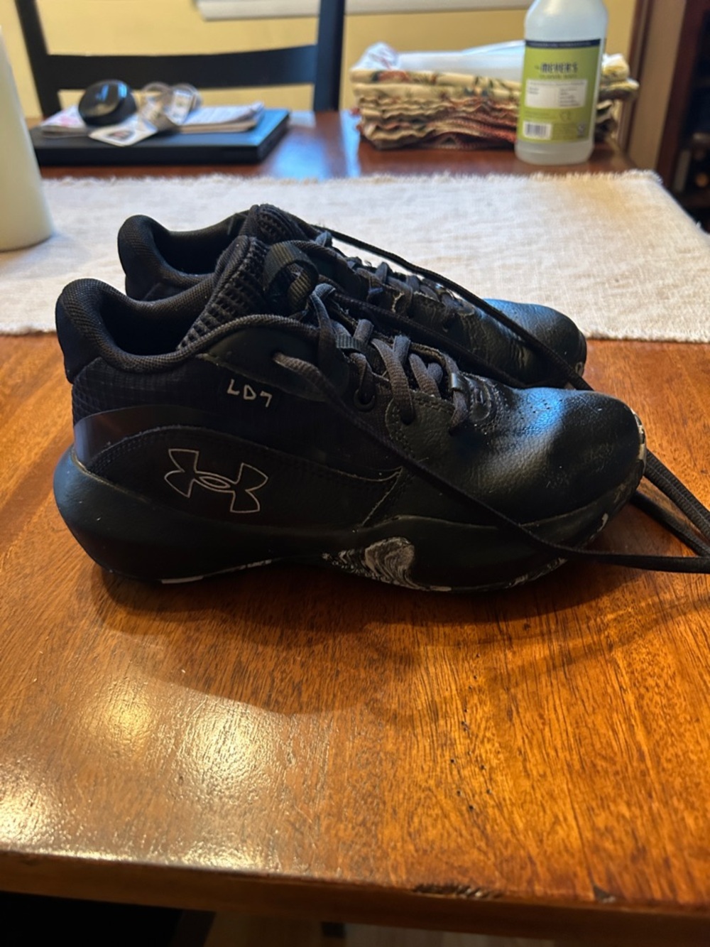 Under Armour Black Low-Top Training Sneakers